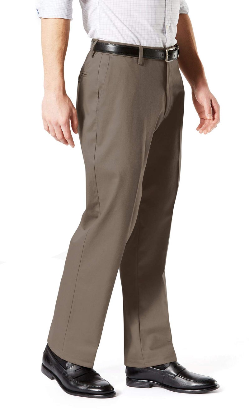 DockersÂ® Men's Classic Fit Signature Khaki Lux Cotton Stretch Pants (Regular and Big & Tall), Dark Pebble, 38W x 32L - Image 2